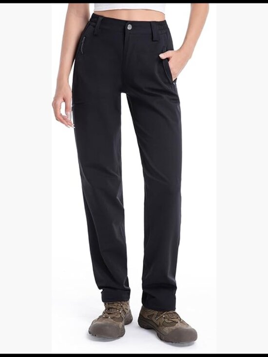 Pants - Lightweight Quick Dry Hiking Pants Water Resistant Cargo Work Pants with Zipper